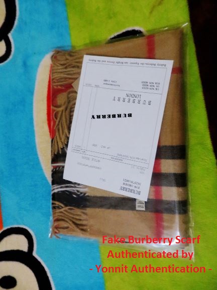Fake Burberry Scarf – Yonnit Authentication