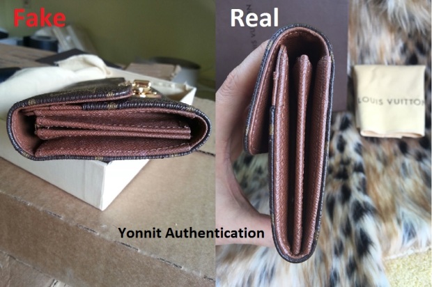 Real vs fake Louis Vuitton wallet. How to spot fake Louis Vuitton 
